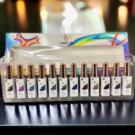 Liner Gel: Disco (Set of 12 bottles)